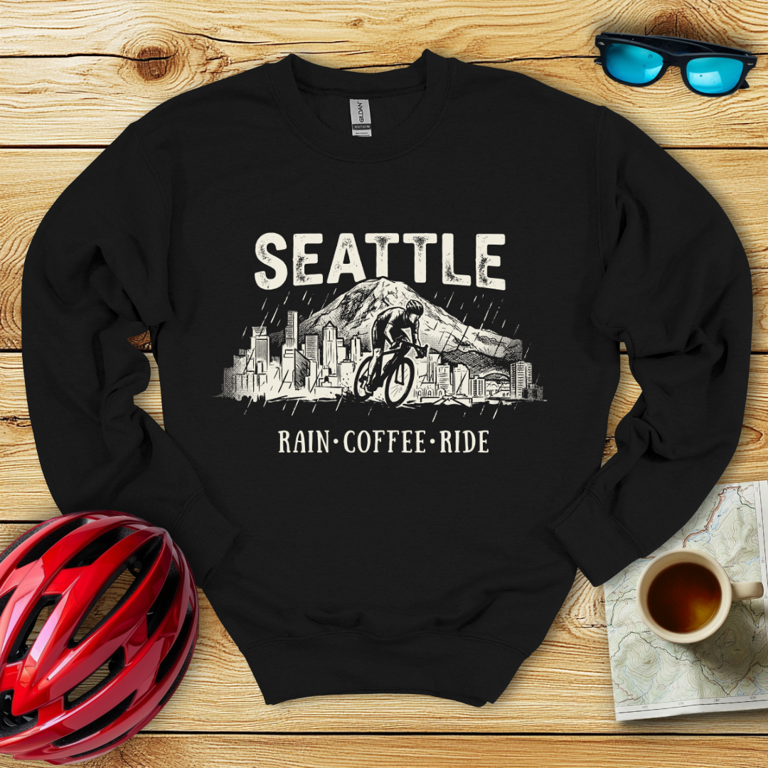 Seattle Rain Coffee Ride Sweatshirt