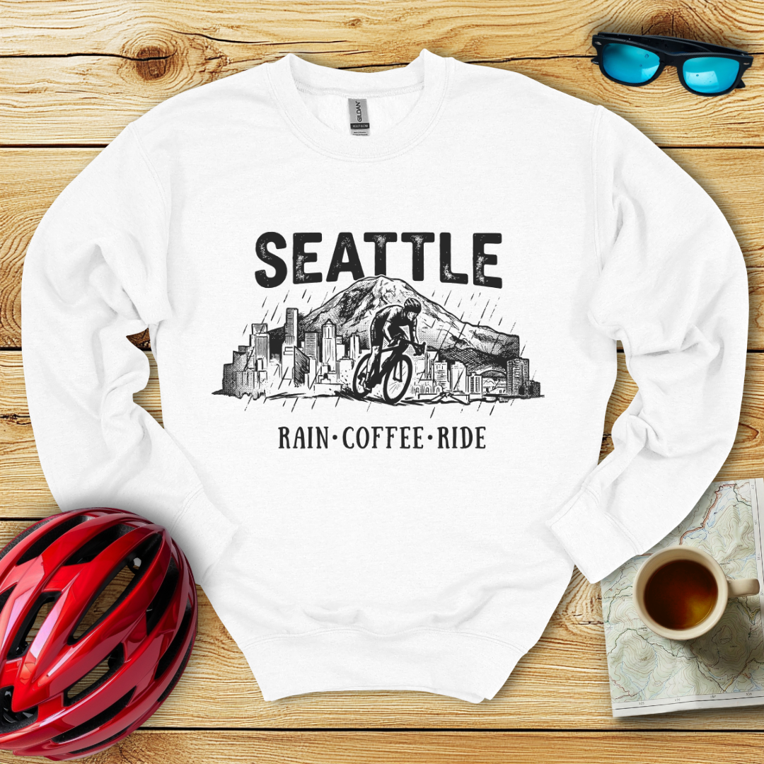 Seattle Rain Coffee Ride Sweatshirt