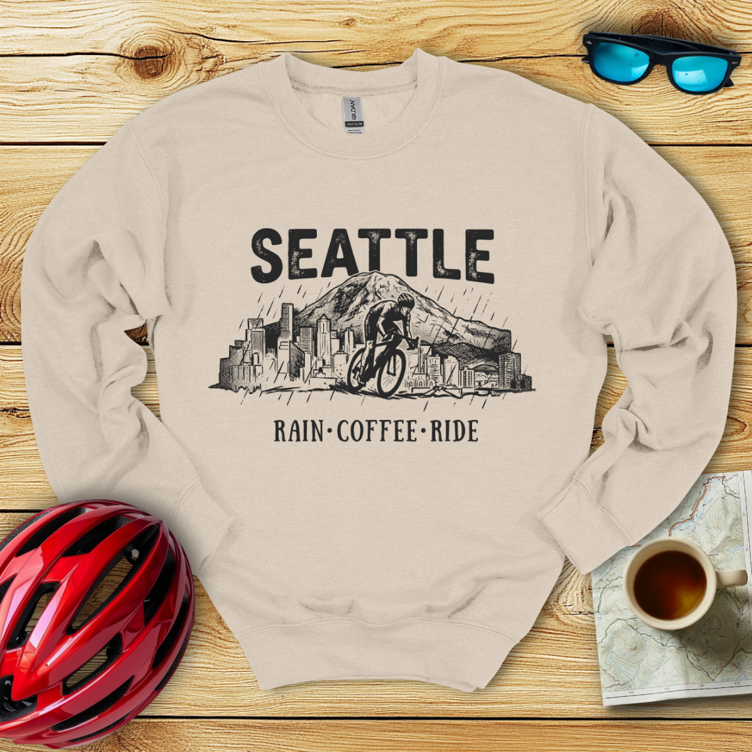 Seattle Rain Coffee Ride Sweatshirt