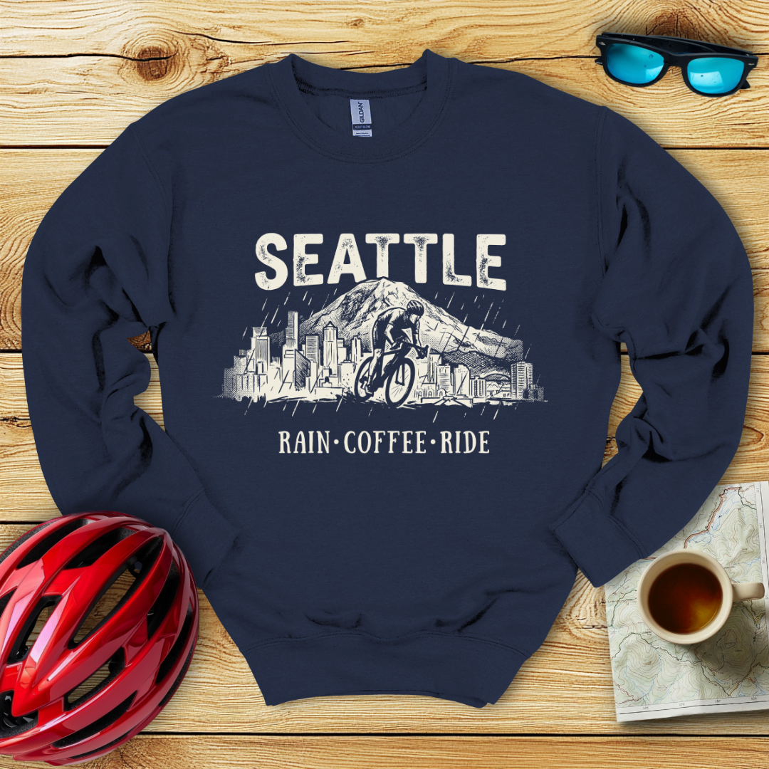 Seattle Rain Coffee Ride Sweatshirt