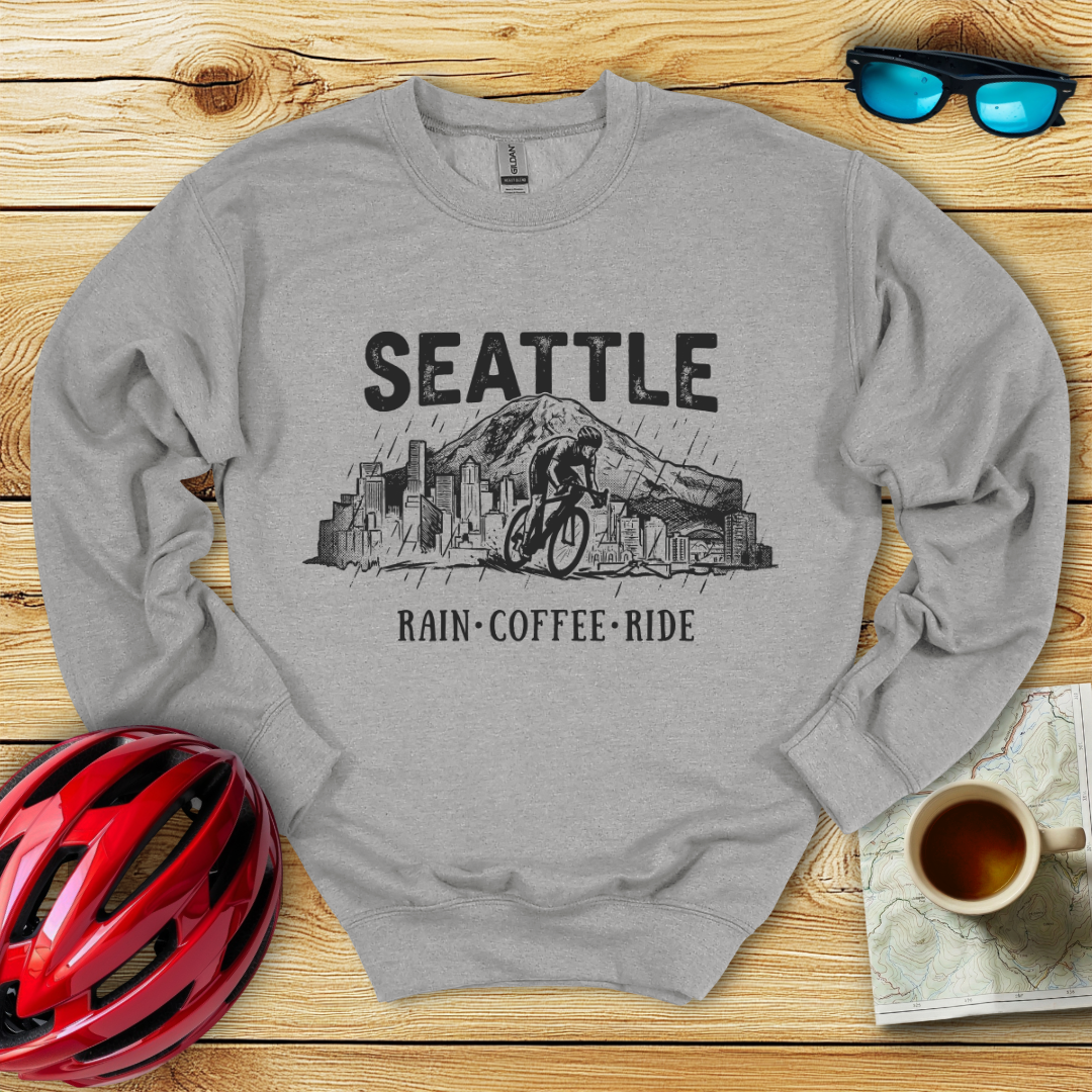 Seattle Rain Coffee Ride Sweatshirt
