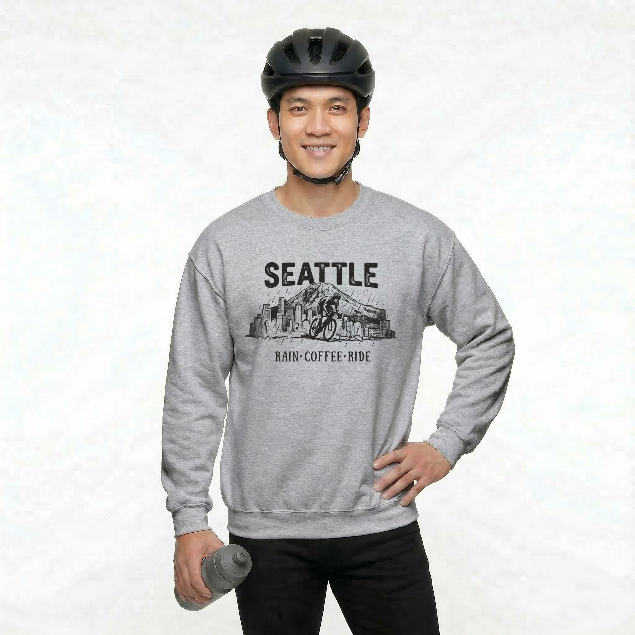 Seattle Rain Coffee Ride Sweatshirt