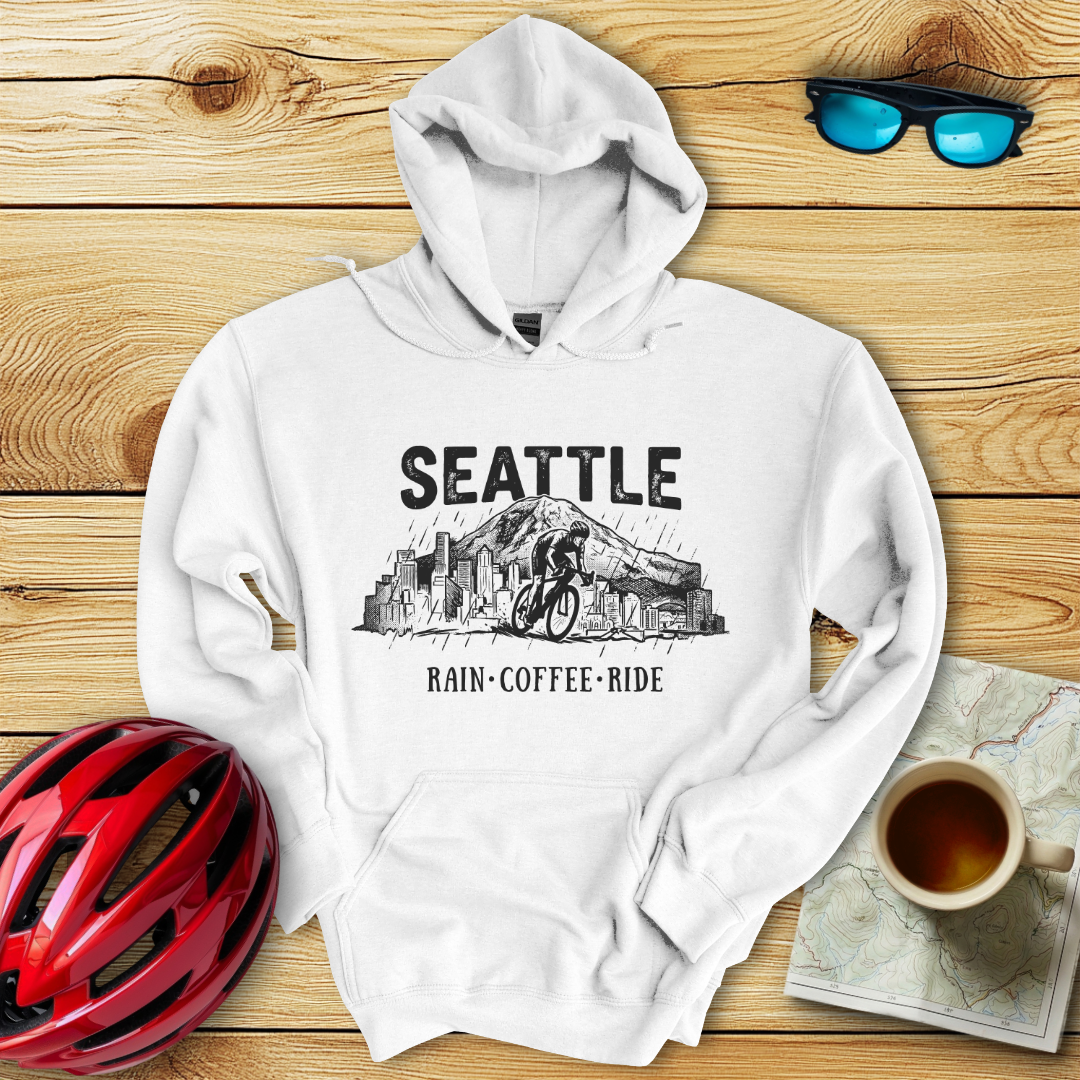 Seattle Rain Coffee Ride Hoodie