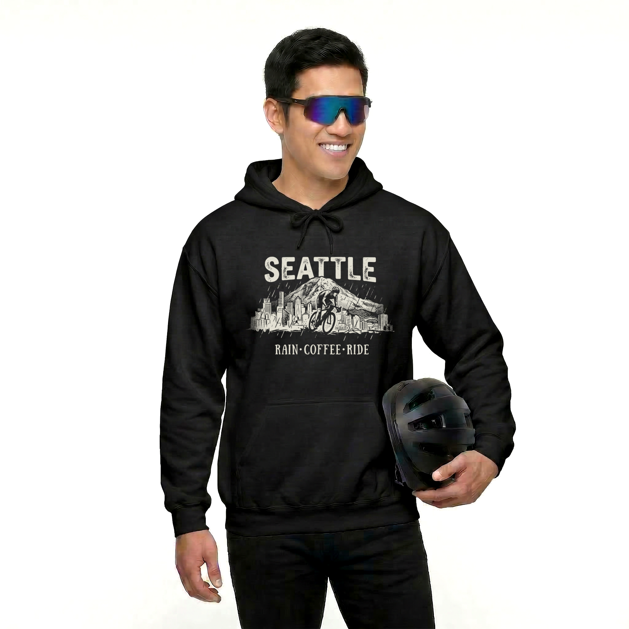 Seattle Rain Coffee Ride Hoodie