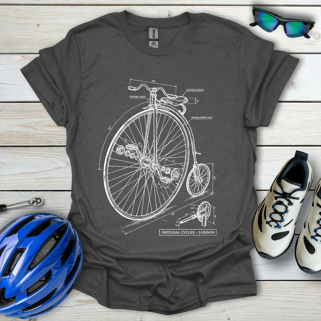High Wheeled Technical Blueprint T-Shirt