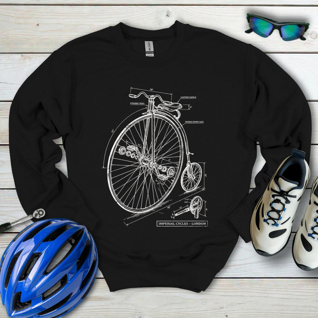 High Wheeled Technical Blueprint Sweatshirt