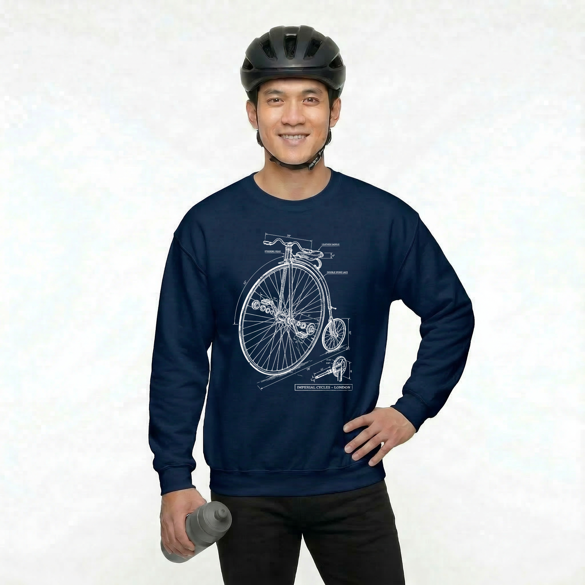 High Wheeled Technical Blueprint Sweatshirt