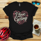 I Love Cycling Heart T-Shirt
