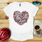 I Love Cycling Heart T-Shirt