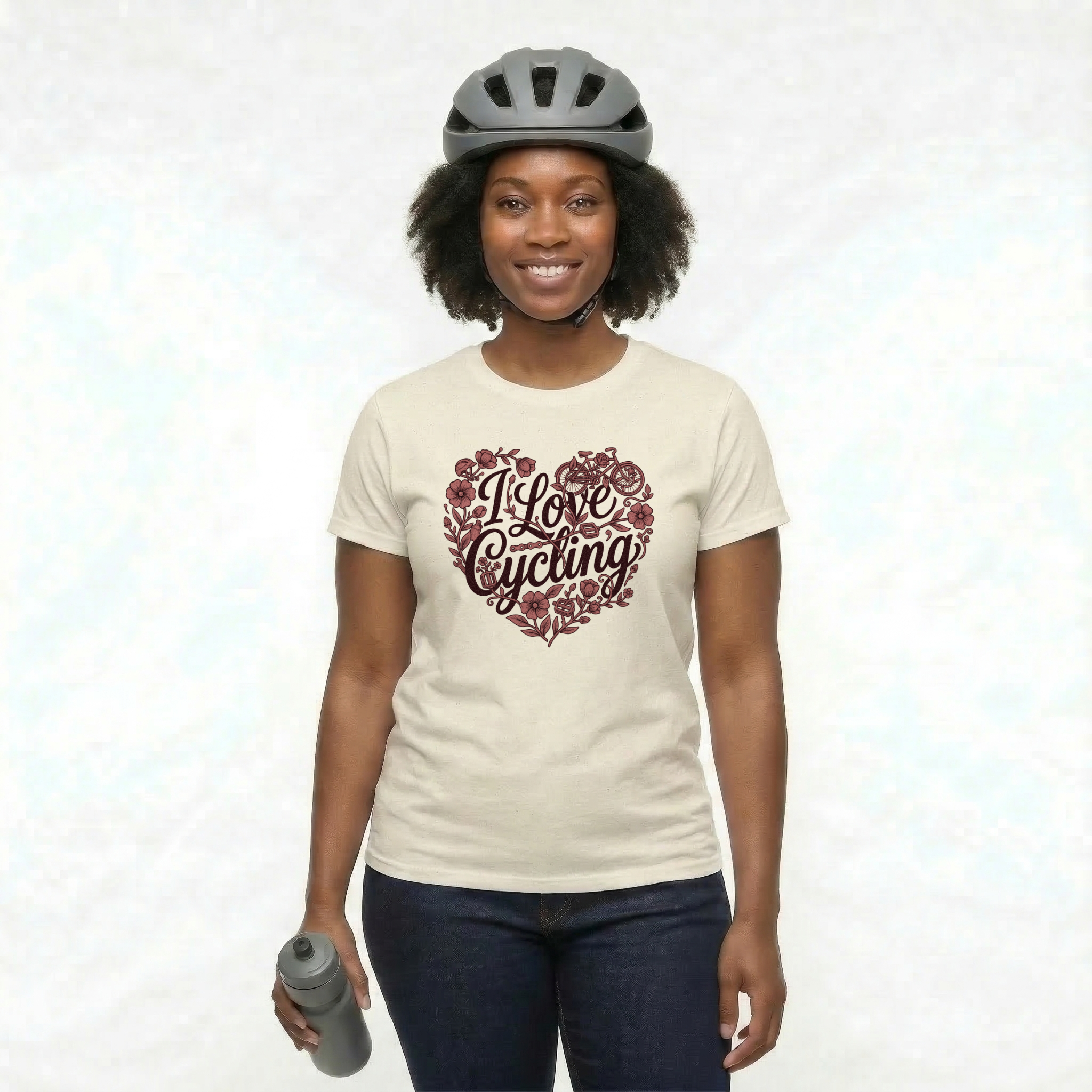 I Love Cycling Heart T-Shirt