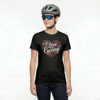I Love Cycling Heart T-Shirt