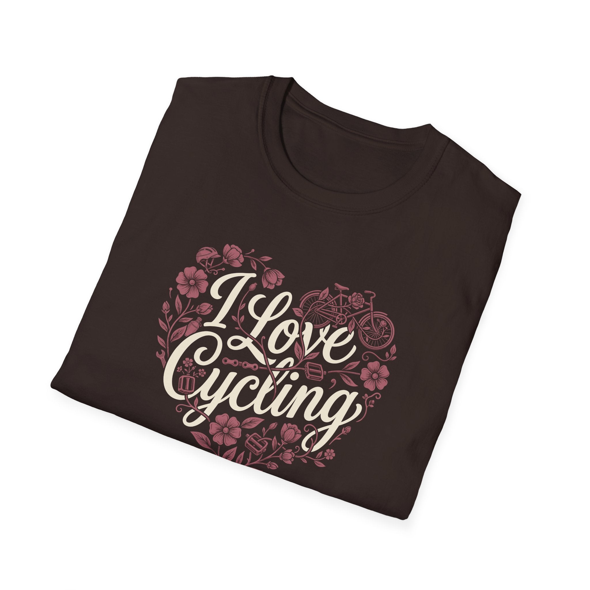 I Love Cycling Heart T-Shirt