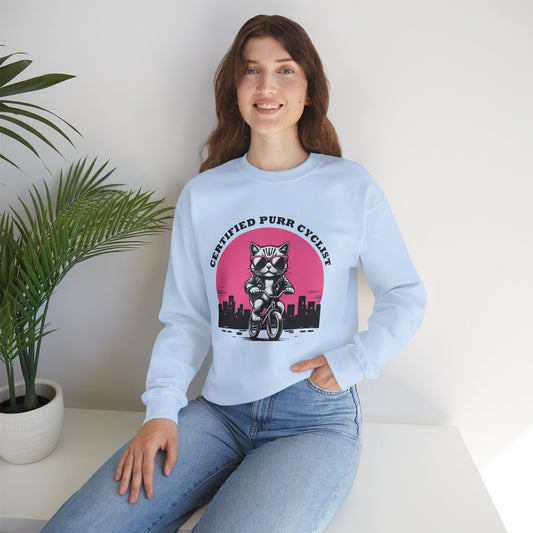 Certified Purr Cyclist Felpa