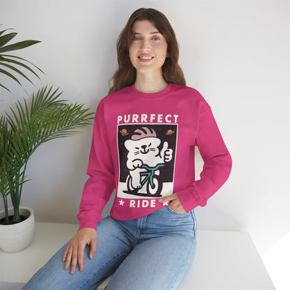 Purrfect Ride Felpa
