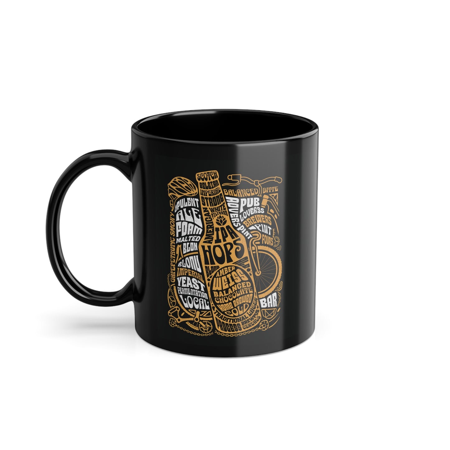 Beer And Bike Tazza Nera